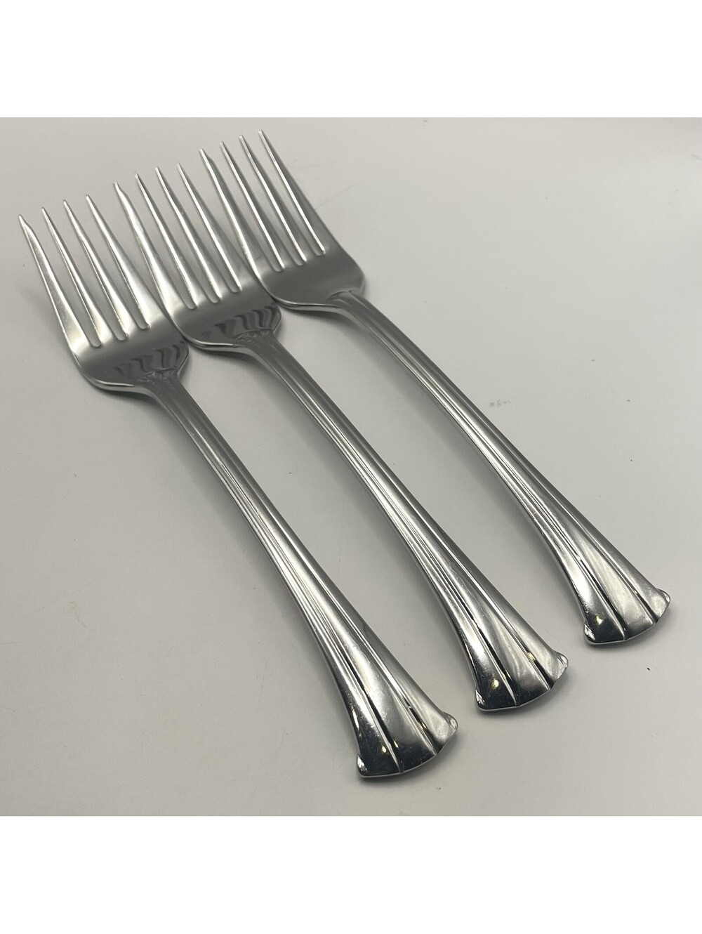(3) Gorham TRILOGY Stainless 18/8 Salad Fork Lot ~ 7”